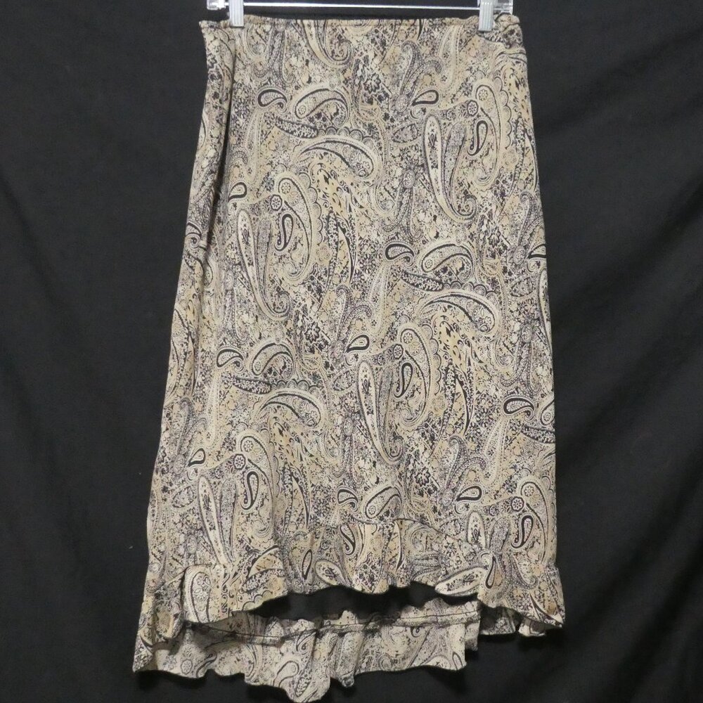 VERSAILLES NEW YORK | Paisley Skirt | Lined | Stretchy Waistband | Polyester